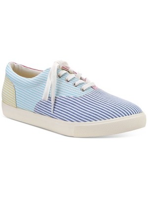CLUBROOM Mens Blue Padded Lance Round Toe Platform Lace-Up Sneakers 9.5 M
