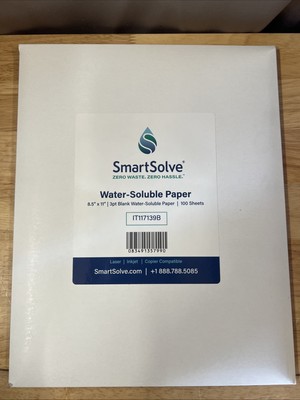 3 pt. Water-Soluble Paper | Dissolves Quickly in Water | Biodegradable | Eco-...