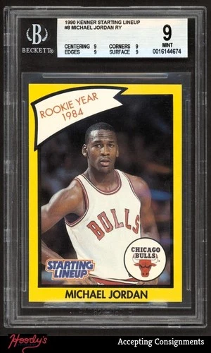 1990 Kenner Starting Lineup Cards #8 Michael Jordan BULLS BGS 9 MINT