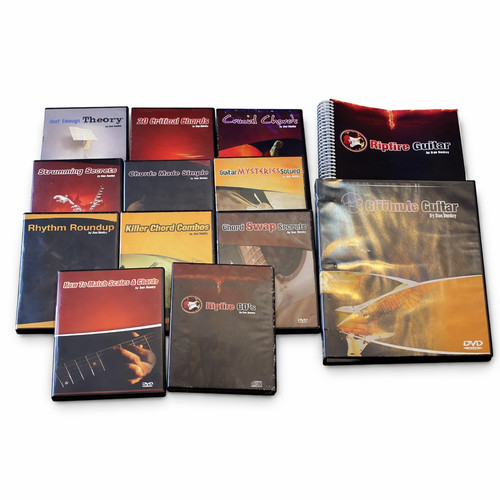 Dan Denley - Guitar Lesson Zoom Instructional DVDs NEW - 30 DVDS + 6 CDs + Book