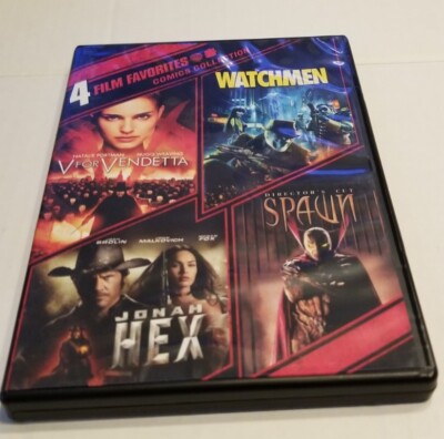 Jonah Hex / Watchmen / V for Vendetta / Spawn (4-Disc DVD) Very
