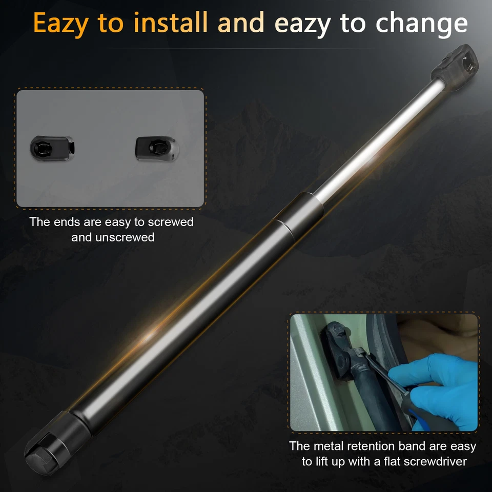 For 2004-2015 Nissan Titan Front Hood Gas Charged Lift Supports Shocks Struts X2 - Imagem 3 de 4