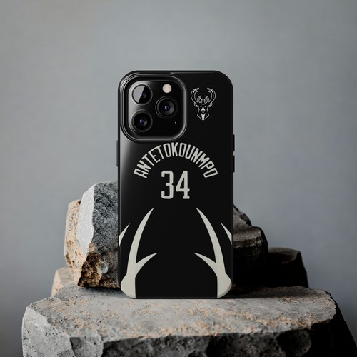 Giannis Antetokounmpo Milwaukee Bucks - Basketball iPhone und Samsung Hülle schwarz - Bild 25 von 43