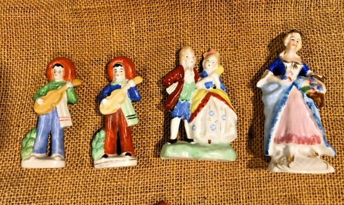 Vintage Porcelain Figurines Japan 1950s Kitsch Miniature Mid Century Big Lot!! - Imagen 2 de 12