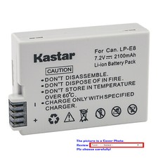Kastar Replacement Battery for Canon LP-E8 LPE8 Battery  LC-E8 LC-E8E Charger