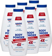 Ammen's Original Medicated Body Powder, 11 Oz., Pack Of 6