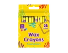 Artbox 36 Pack Wax Crayons Assorted Colours Children's Art Craft