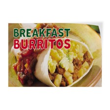 Decal Stickers Breakfast Burritos Advertising Printing B Vinyl Store Sign Label