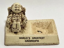 Table Ashtray 1973 Paula World's Greatest Grandpa Lounger Vintage