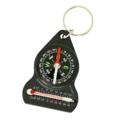 Convenient Compassing Thermometer with Keyring Accurate Temperature Readings - Image 1 of 4