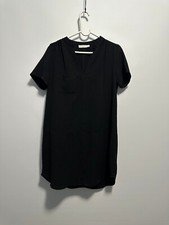 Lush Black V Neck Dress Sz L
