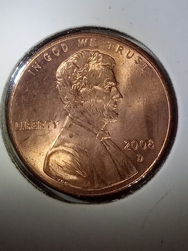 2008 Denver Lincoln Cent Doubled Die Obverse On Date - Picture 2 of 6