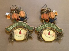 Two Thanksgiving pumpkin decor signs, Autumn Decor, Harvest Home Collections