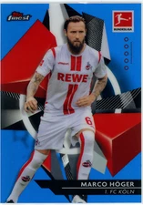 2020-21 Topps Finest Bundesliga #54 MARCO HOGER  Blue Holo /150