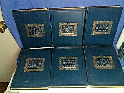 Half Hours With The Best Composers 1894 6 VOL Karl Klauser+FAMOUS