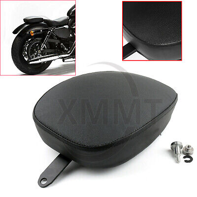 Motorcycle Passenger Cushion Pillion Pad on Seat for Harley Sportster 883 XL1200