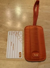 lug Orange luggage tag Blank ID card Elastic Strap