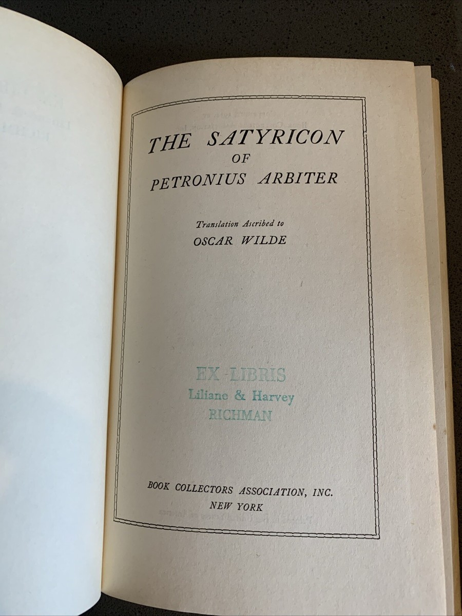 The Satyricon of T. Petronius Arbiter (T. Petronius Arbiter