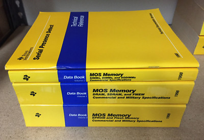 Data Book = Texas Instruments Semiconductor Set of Four MOS Memory = Lot