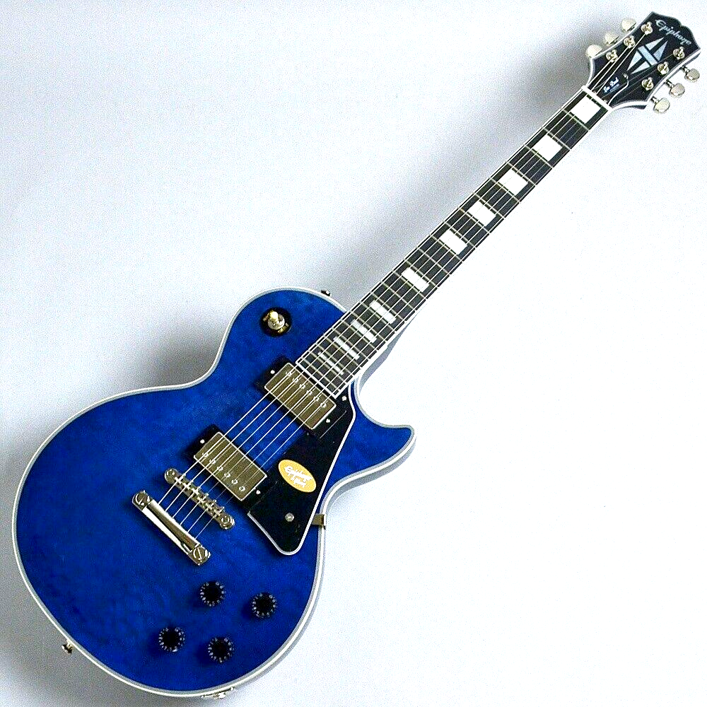 Epiphone Les Paul Custom Quilt Viper Blue Japan Limited Epiphone Les Paul Custom Quilt Viper Blue Japan Limited