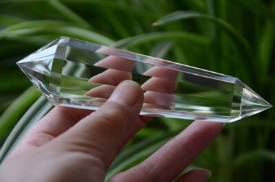 Himalayan High Altitude 99% Clear 13 Sided Crystal Point Quartz Vogel Wand 5.00''