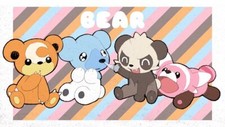 Pokemon anime pok mon sun moon gold silver Pad Gaming Mat Desk