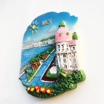 Magnete Frigorifero 3D Parigi Francia, Souvenir Da Viaggio In Resina, Fatto A Mano 4,5x7,5 Cm, Regalo Decorativo - 2