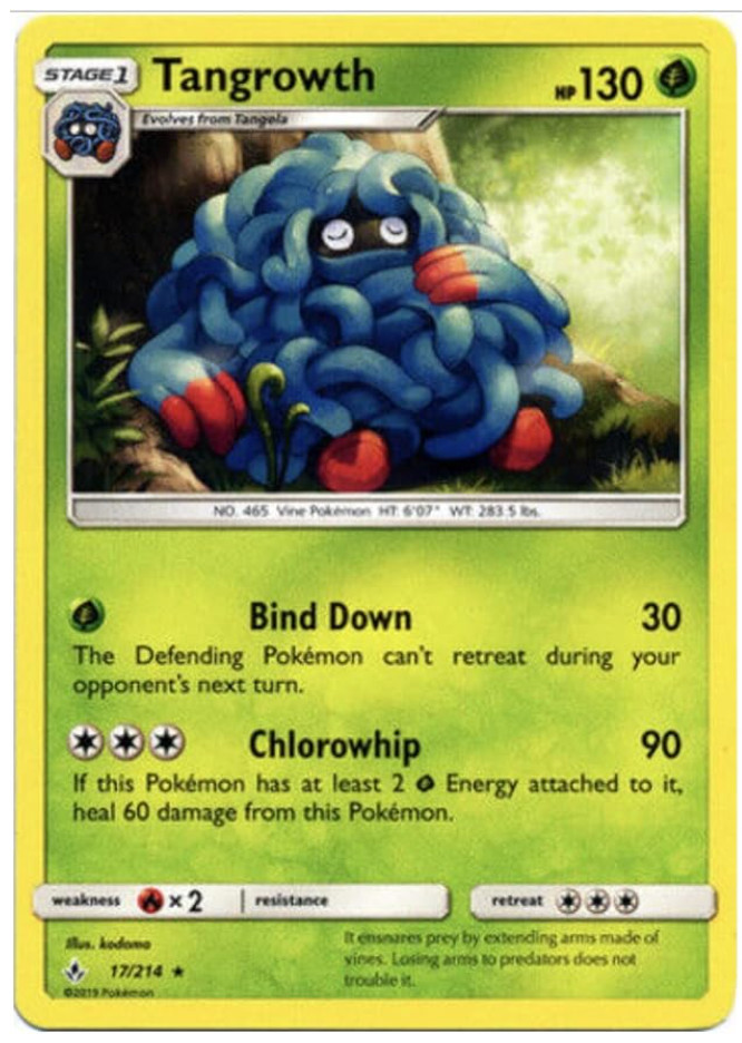 Pokemon - Tangrowth - 17/214 - Rare - Unbroken Bonds - NM/M - NEW