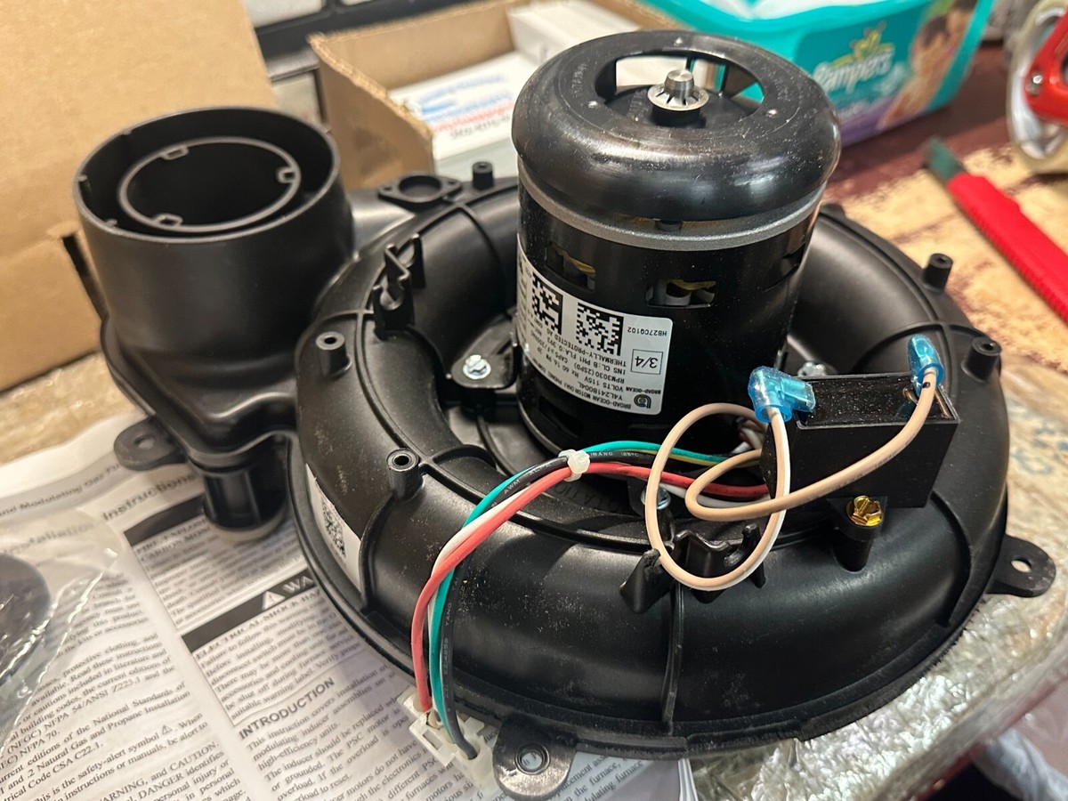 Bryant Carrier Model 912SC48060S17A-A, Furnace Exhaust Inducer