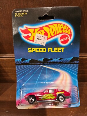 Vintage 1986 Hot Wheels Purple SPLIT WINDOW  63 #1486 SPEED FLEET Hong Kong