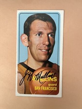 1970-71 Topps #76 San Francisco Warriors Jeff Mullins Autograph.