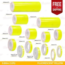 FLUORESCENT YELLOW Roll PIN STRIPE PinStriping TAPE Decal Adhesive Vinyl Sticker