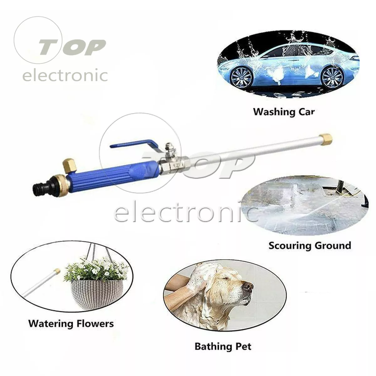 Deep Jet 2 in 1 High Pressure Power Washer For Car Home Garden