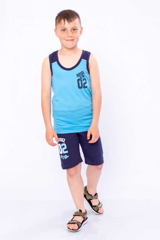 Clothing Set (boys), Summer,  Nosi svoe 6270-100-33 (blakytnyj-chornylno-synij)