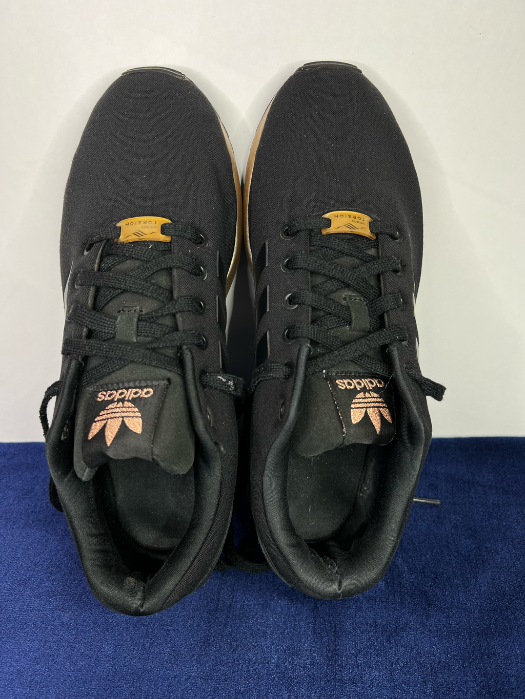 ADIDAS ZX Flux Black \u0026amp; Rose Gold Torsion. Women Size 10 | eBay