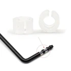 20 pcs Plastic Ibanez Guitar Tremolo Arm Whammy Bar Bushings Translucent