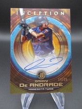 2022 Bowman Inception Prospect Auto Orange Foil /25 Danny De Andrade PA-DD Twins
