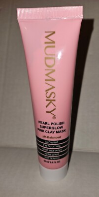 MUDMASKY Pearl Polish Superglow Pink Clay Mask 60ml / 2.0 FL. OZ. New Sealed
