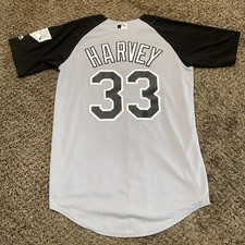 Matt Harvey New York Mets Gray Cool Base Baseball jersey Men’s Size Small