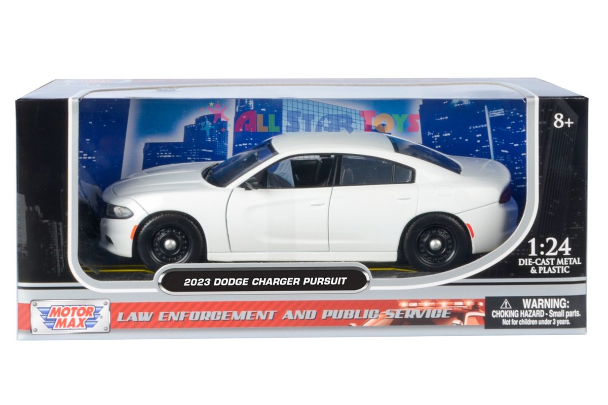 MOTORMAX 2023 DODGE CHARGER POLICE White Blank Builder Kit 1/24