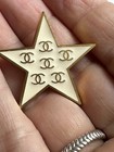 CHANEL Brooch Coco mark star gold logo Engraved 01P Ladies Accessories — photo 1