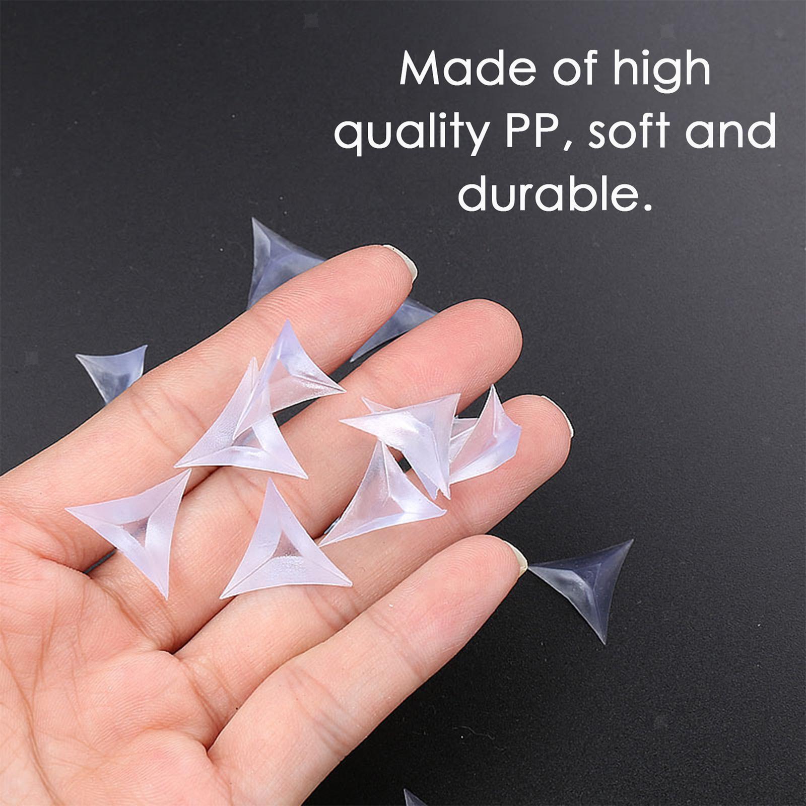 50 Pieces Stair Dust Corners Stair Inside Corner Dust Guards Clear