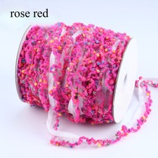 50 Yards Ruffles Mesh Lace Trimming Edging Frill Ribbon Tape Cuff Plush Splice