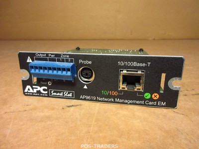 APC AP9619 Battery Backup UPS Network Management Card 10/100 Module only