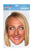 Paula Radcliffe 2D Card Party Face Mask - Sports Celebrity Fancy Dress Costume