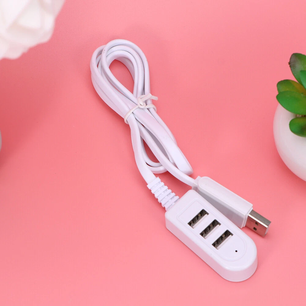 Ultra Slim 4-Port USB 3.0 Hub with Power Adapter for Fast Data Transfer