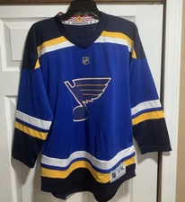 Outerstuff St. Louis Blues Kids Youth SZ L/XL Reverse Retro Premier BLUE Jersey