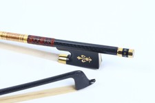 3pcs Carbon Fiber Violin Bow 4/4 Strong Straight Pernambuco Level Ebony Frog
