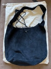 Parker Clay Mimi Shoulder Bag - Blue Suede Nwt