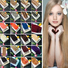 Seamless PU Skin Weft Tape in Remy Human Hair Extensions full Ombre 16-20inches